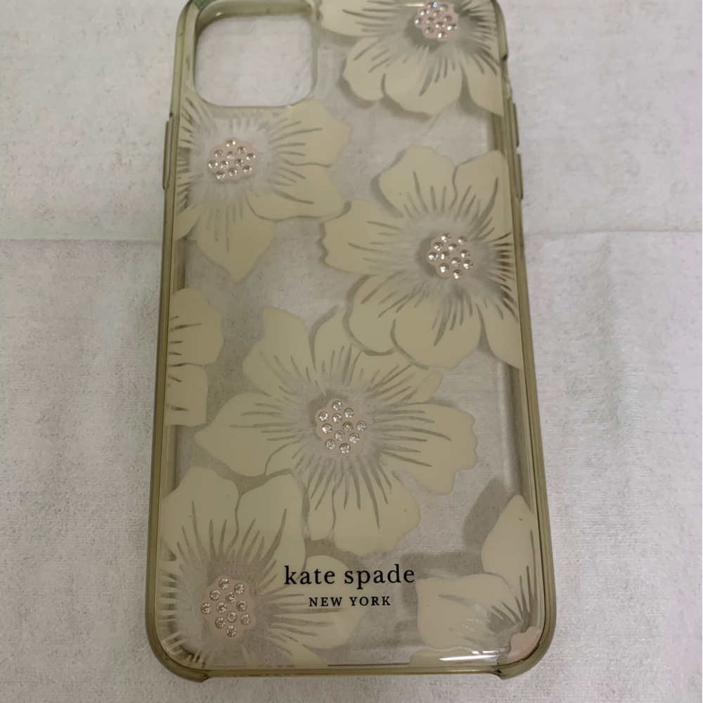 Kate Spade iPhone Pro Max 12 Case clear with designs USED